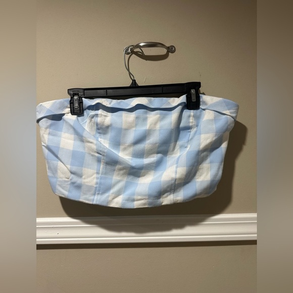 Altar'd State Gingham Tube‎ Top Corset Style Light Blue White XL - Picture 1 of 4